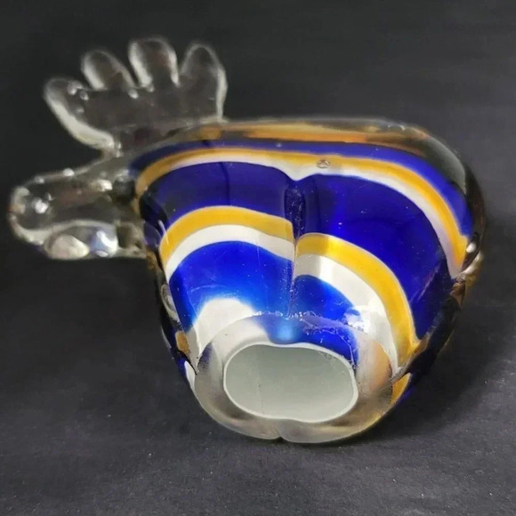 Moose Art Glass Animal Figurine Paperweight Cobalt Blue/Amber/yellow/White/Clear - Picture 3 of 9